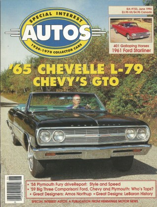 SPECIAL-INTEREST AUTOS 1996 JUNE - L-79 CHEVELLE SPECIAL, CHAIKA, '58 FURY,